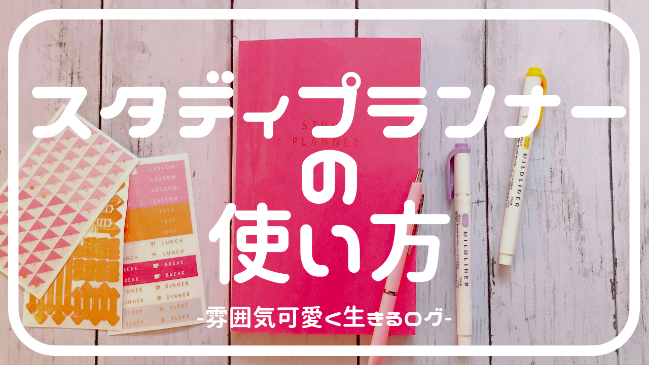 韓国で人気 スタディプランナー 手帳 の使い方 可愛く計画的に勉強しよう 勉強手帳 社畜女子の美容ログ